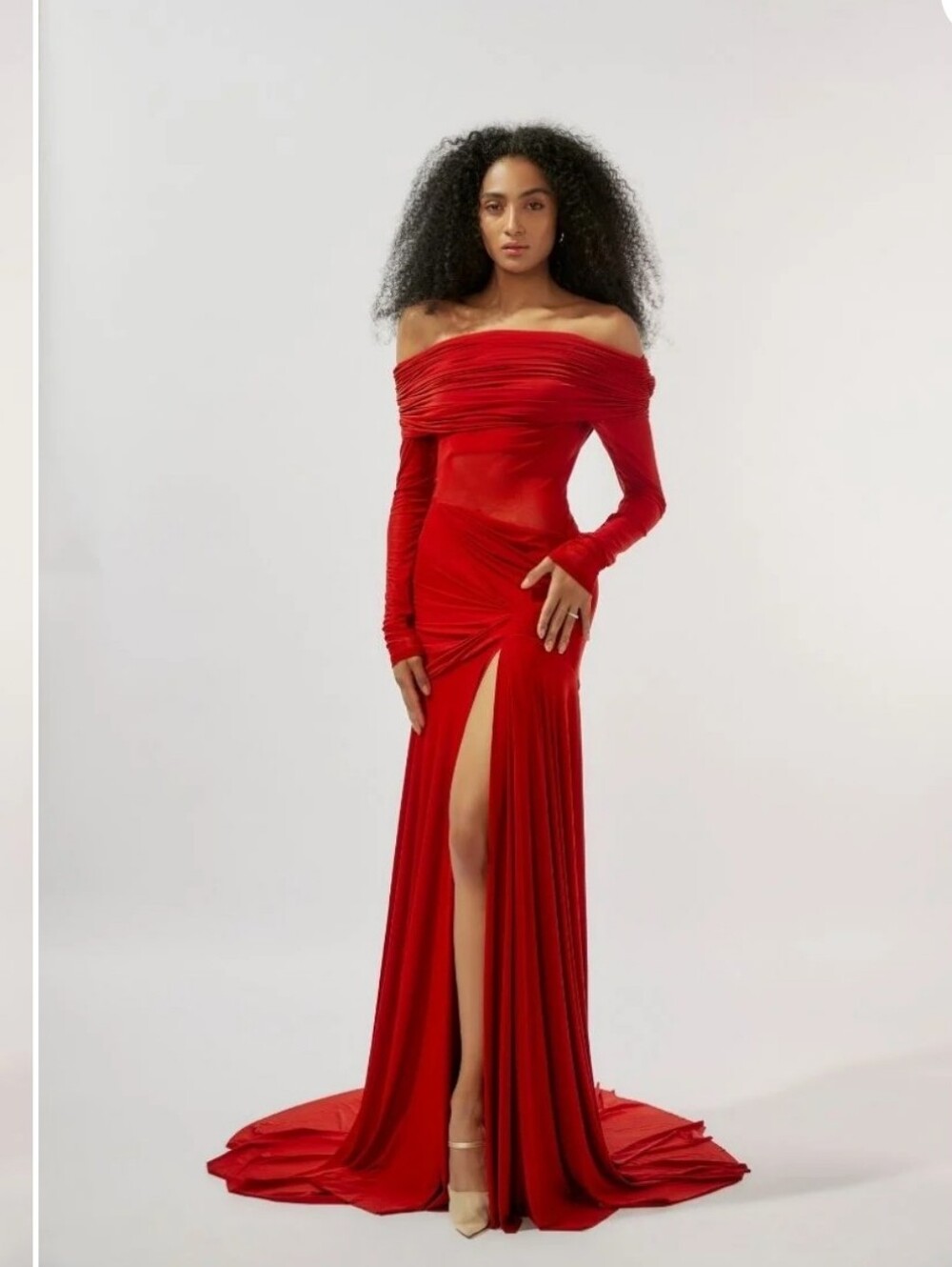 Deme By Gabriella Carla Draped Gown Size Medium